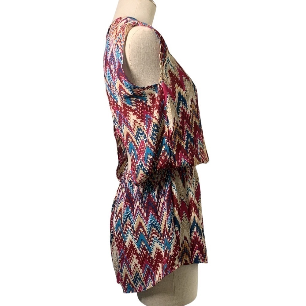 Olivaceous Open Back Romper - Multicolor, Size Sm… - image 3
